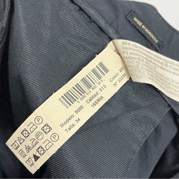 Massimo Dutti Pleated Trousers. Black. Size: 2. #713 - Picture 10 of 11